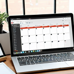 **

Prompt: Organized workspace, desk with to-do list, calendar, digital tools (Trello, Todoist visible on screen), bright and airy, promoting productivity.

**