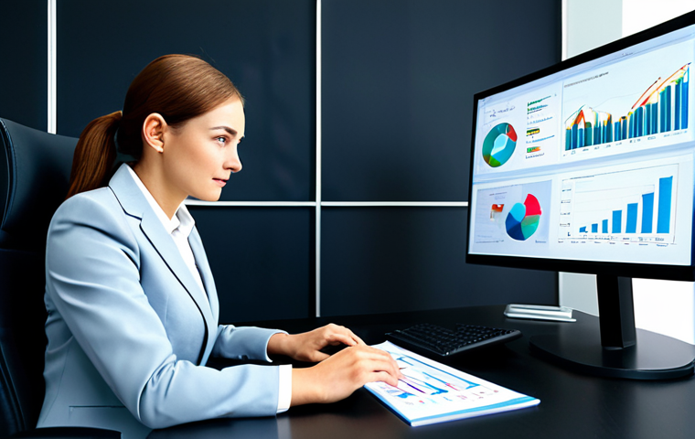 **

"A professional businesswoman in a modest business suit, sitting at a desk in a modern office, analyzing economic data on a computer screen. Graphs and charts are visible. Fully clothed, appropriate attire, safe for work, perfect anatomy, natural proportions, professional, bright lighting, family-friendly."

**