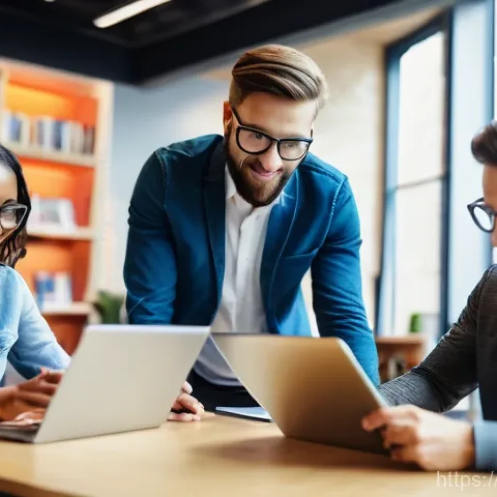 마케팅 리서치 - **Prompt:** A diverse group of men and women, ranging from young adults to middle-aged, are engaged ...