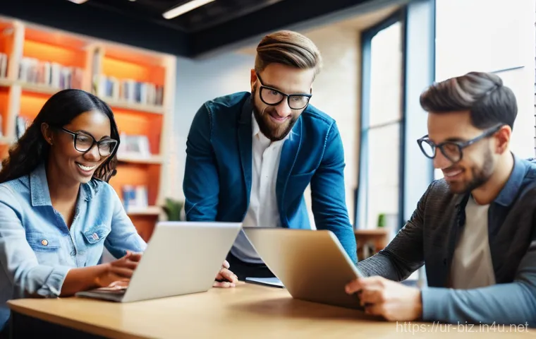 마케팅 리서치 - **Prompt:** A diverse group of men and women, ranging from young adults to middle-aged, are engaged ...