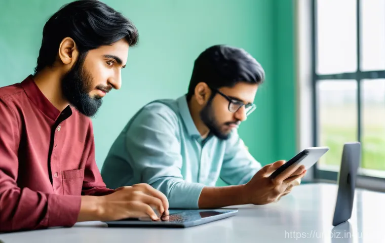 디지털 전환 - **Prompt 2: "A vibrant and empowering scene of a young Pakistani female entrepreneur (mid-20s to ear...