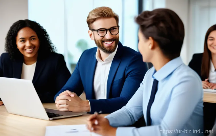 조직 리더십 - Image Prompt 1: The Empathetic Leader and Connected Team**