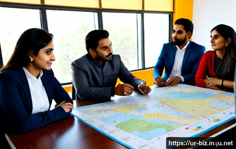 Home 30 사업 확장 전략 - Photorealistic Pakistani business expansion planning meeting in a bright modern Lahore office, diver...