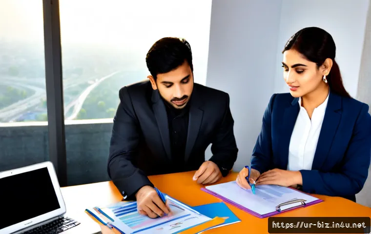 프로세스 최적화 - Photorealistic Pakistani operations manager in modest professional attire reviewing a streamlined wo...